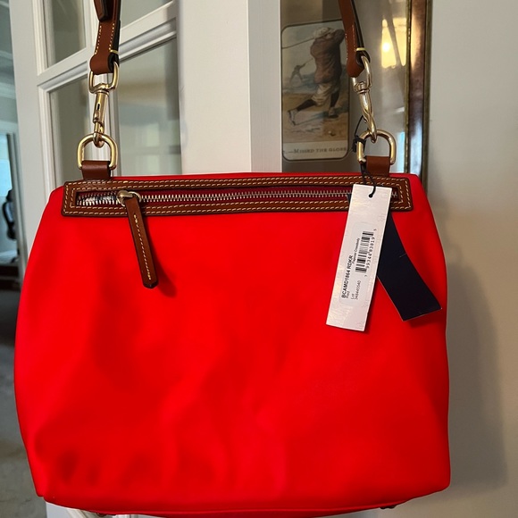 Dooney and Bourke Flapover Crossbody Red New with Tags - Picture 9 of 10